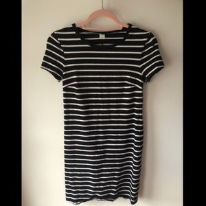 Black and White Striped Dress